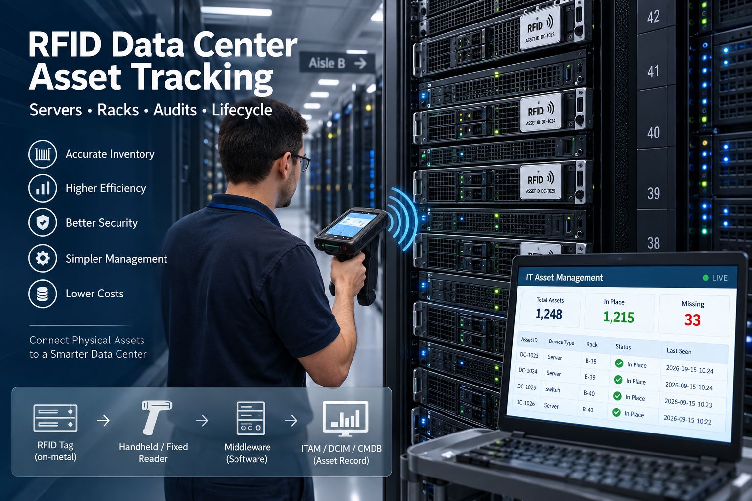 Data Center RFID Tracking Architectures