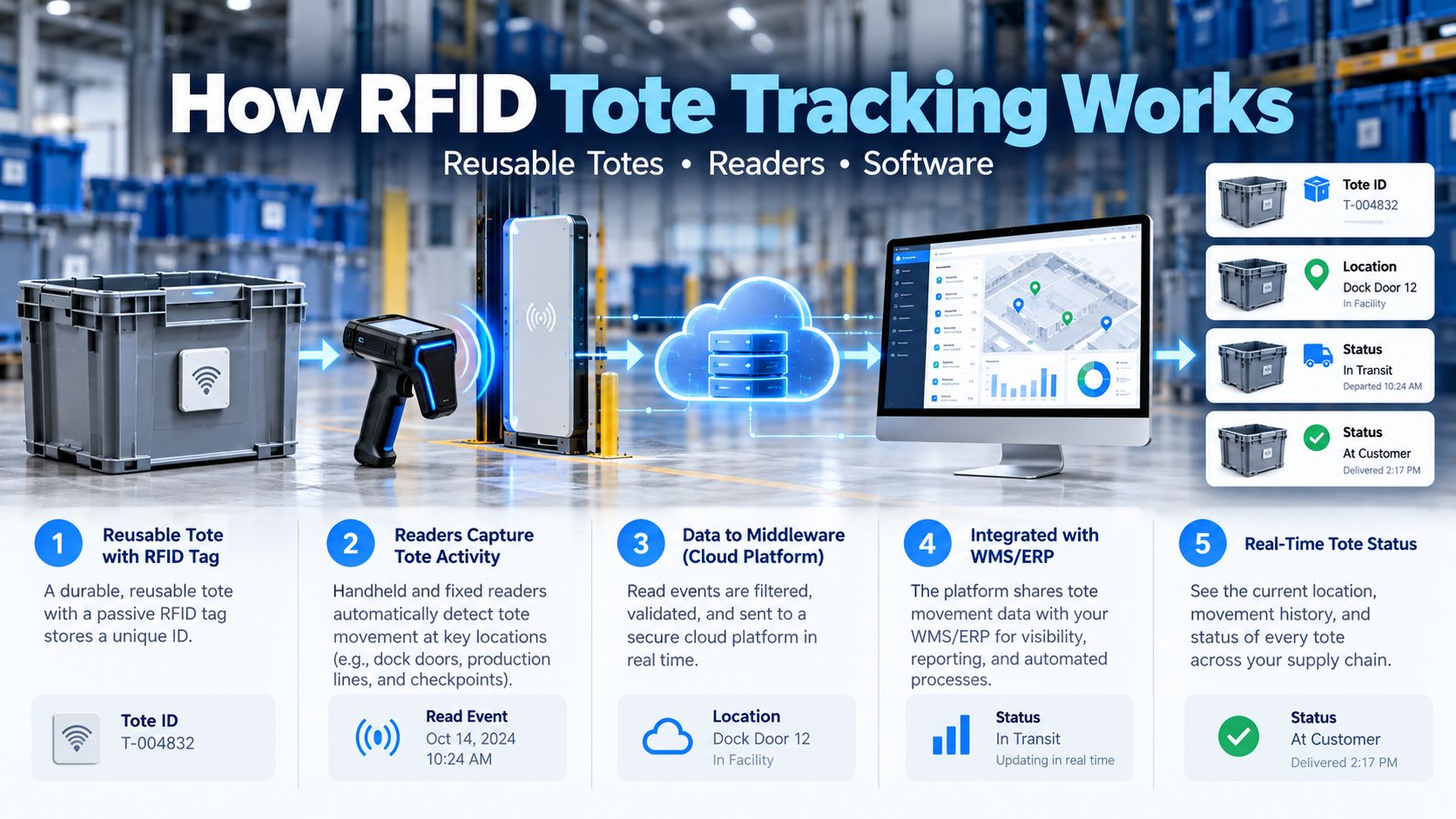 How RFID Tote Tracking Works