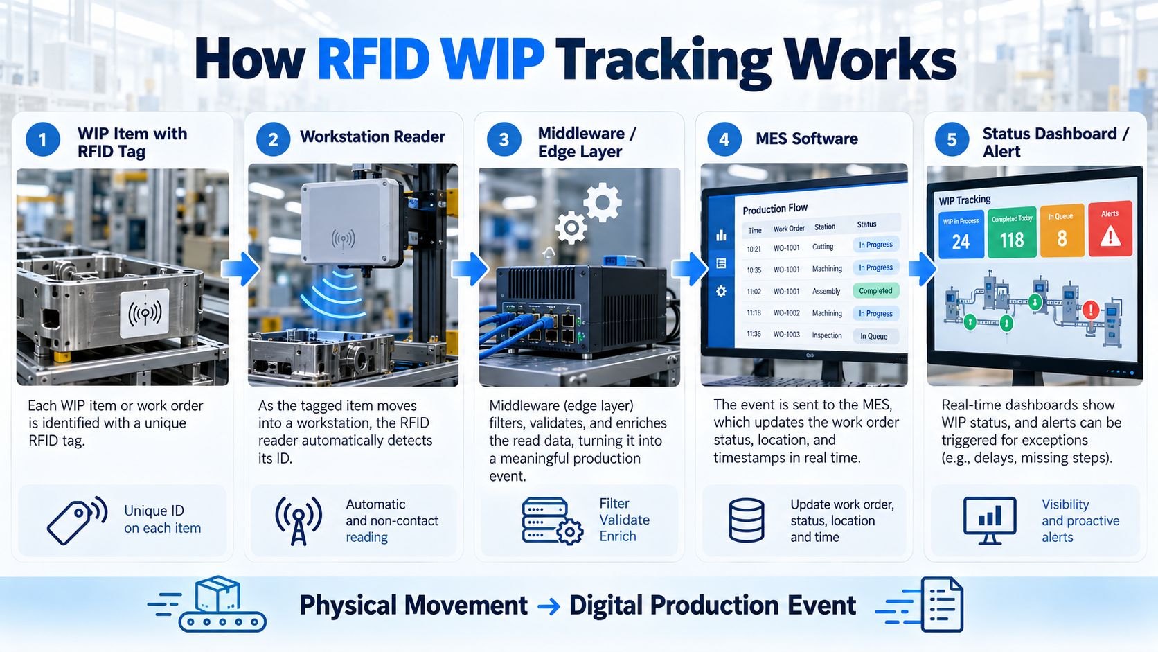 How RFID WIP Tracking Works