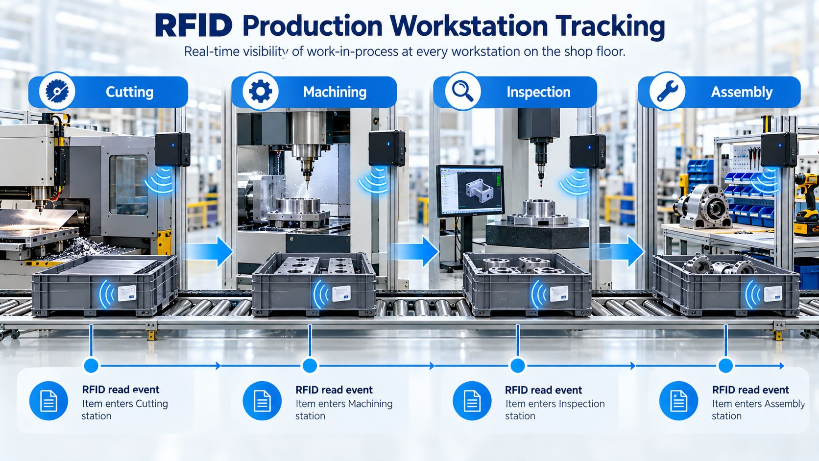 RFID Production Workstation Tracking