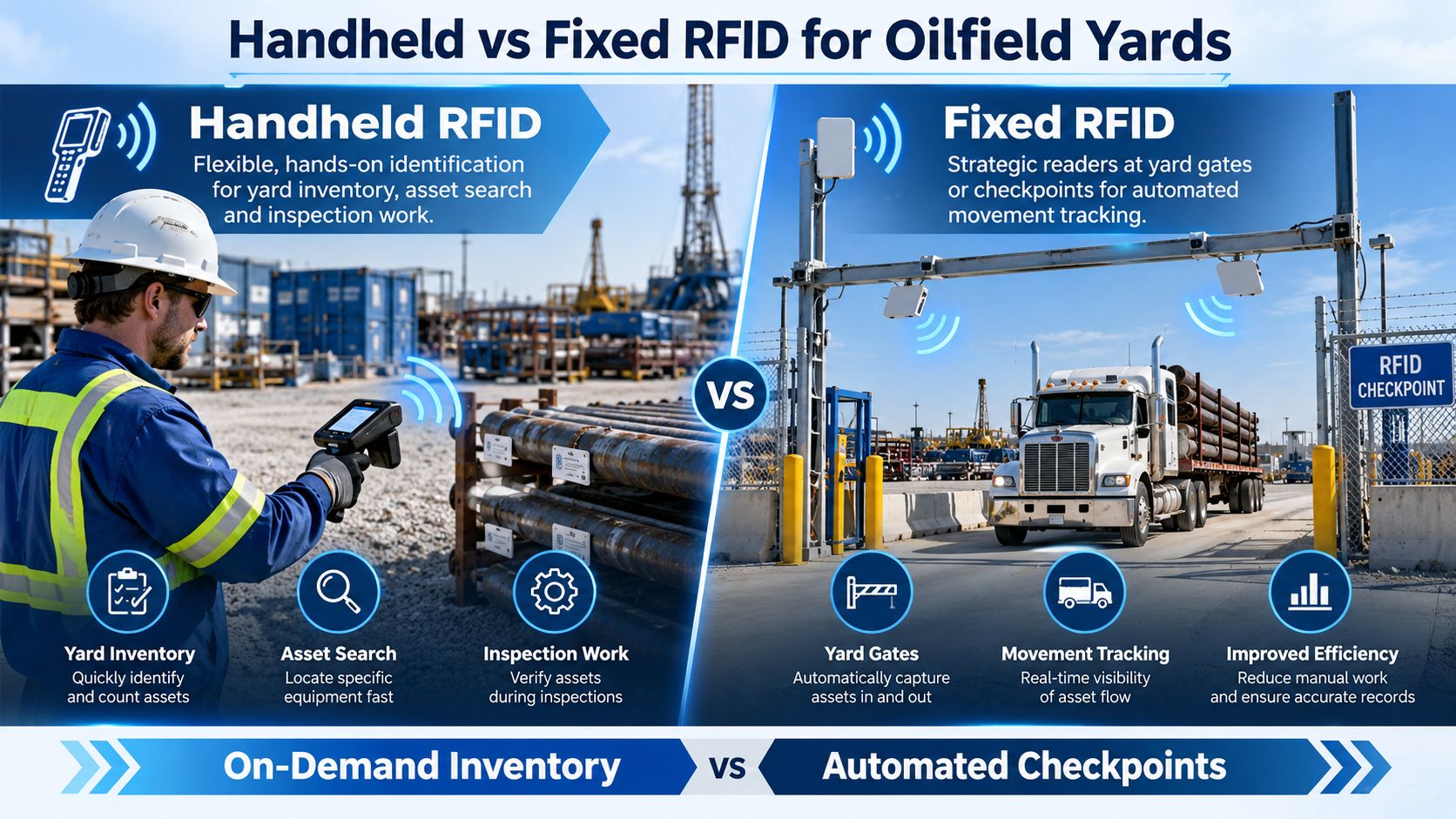 Handheld vs Fixed RFID for Oilfield Yards