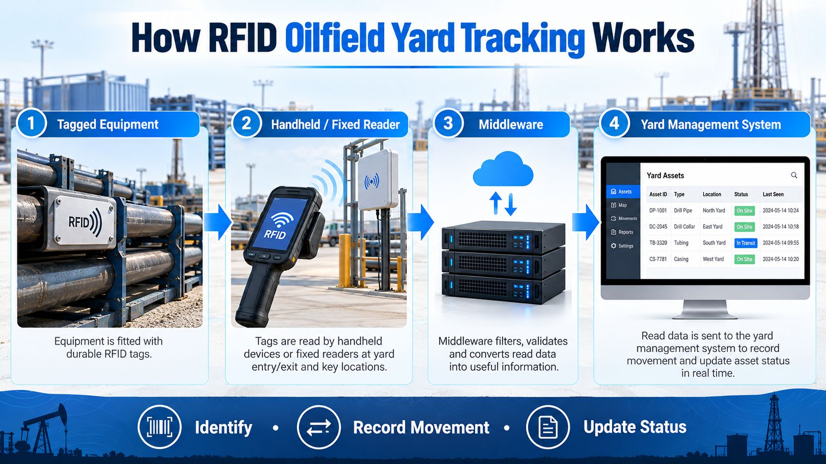 How RFID Oilfield Yard Tracking Works